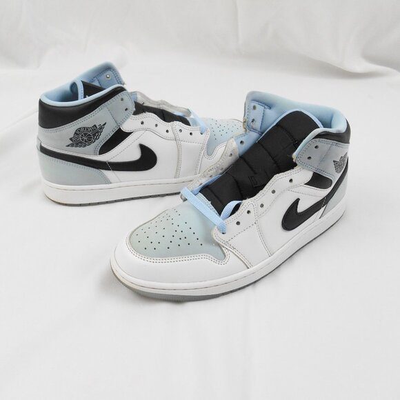 Men's Air Jordan 1s Ice Blue/White - Picture 5 of 14